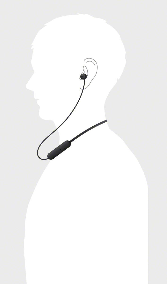 SONY WI-C200 Wireless Bluetooth Headphones - Black