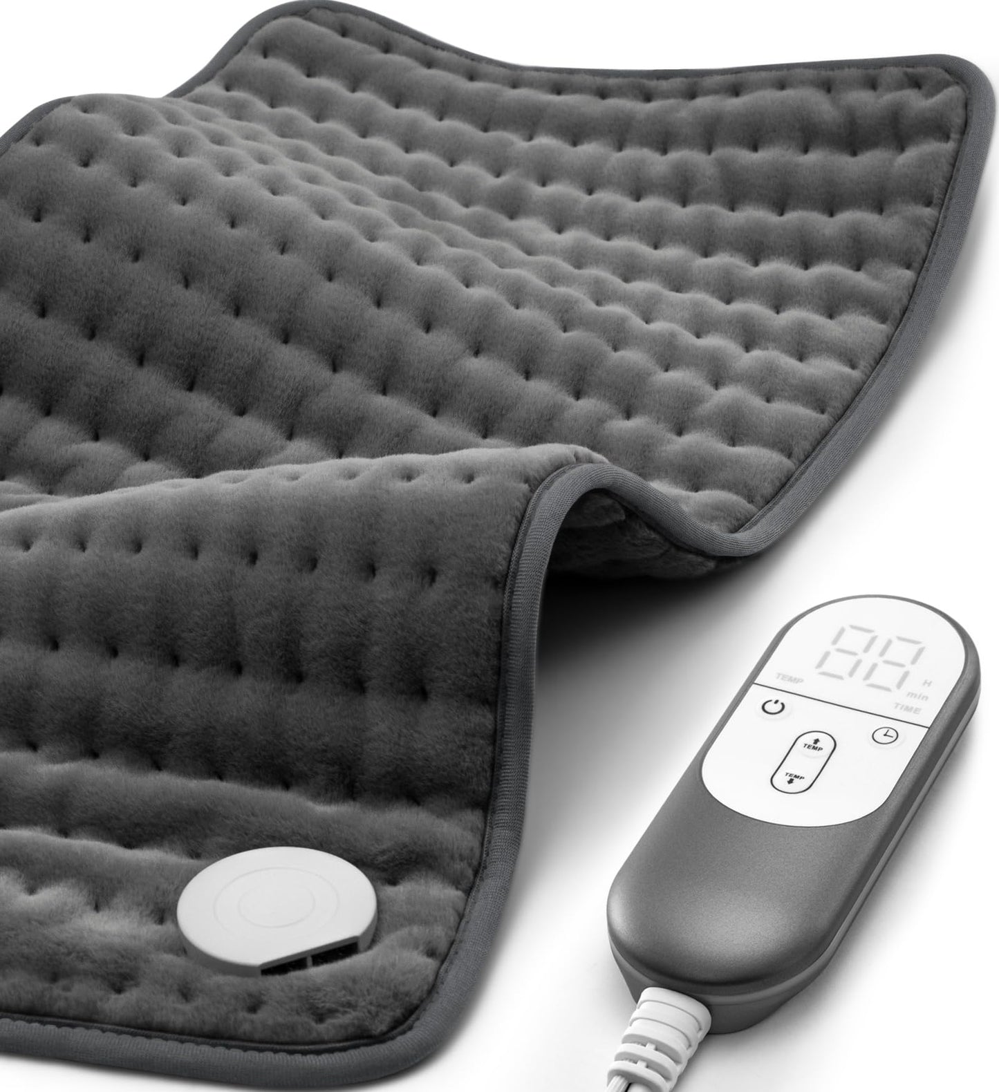 Heating pad for Back, Neck, Shoulder, Cramps and Leg Pain Relief, Heat Pads Christmas Gifts for Women, Men, Mom, Dad, Auto-Off,Machine Washable,Moist Dry Heat Options,Extra Large 12"x24"