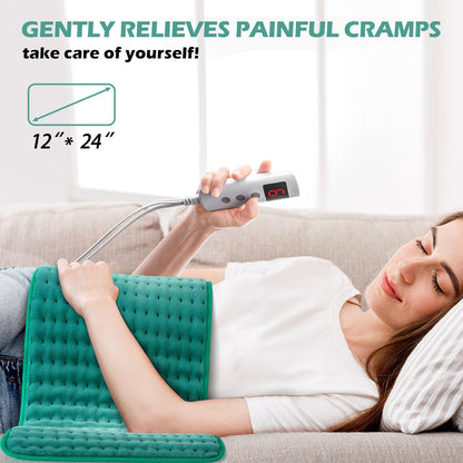 Electric Heating Pad – Alleviates Back, Neck & Shoulder Pain | Moist & Dry Heat Options | Auto Shut Off | Gifts for Women, Mom, Wife, Men and Parents – Mothers Day, Christmas and Everyday Use