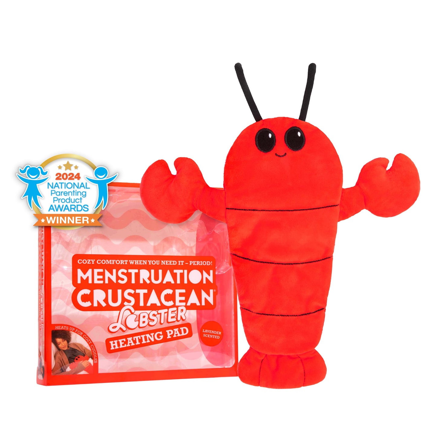Happy Helpers Octopus Plush — Menstruation Crustacean Plushies Cute Lavender Scented Heating Pad for Cramps
