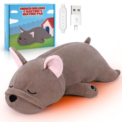 Electric Heating Pad for Period Cramps, Cuddly Soft 14" Capybara Plush with a Hot Soft Belly USB Powered, Menstrual Heating Pad Neck Shoulder Pain Relief, Gift for Women Daughter Wife